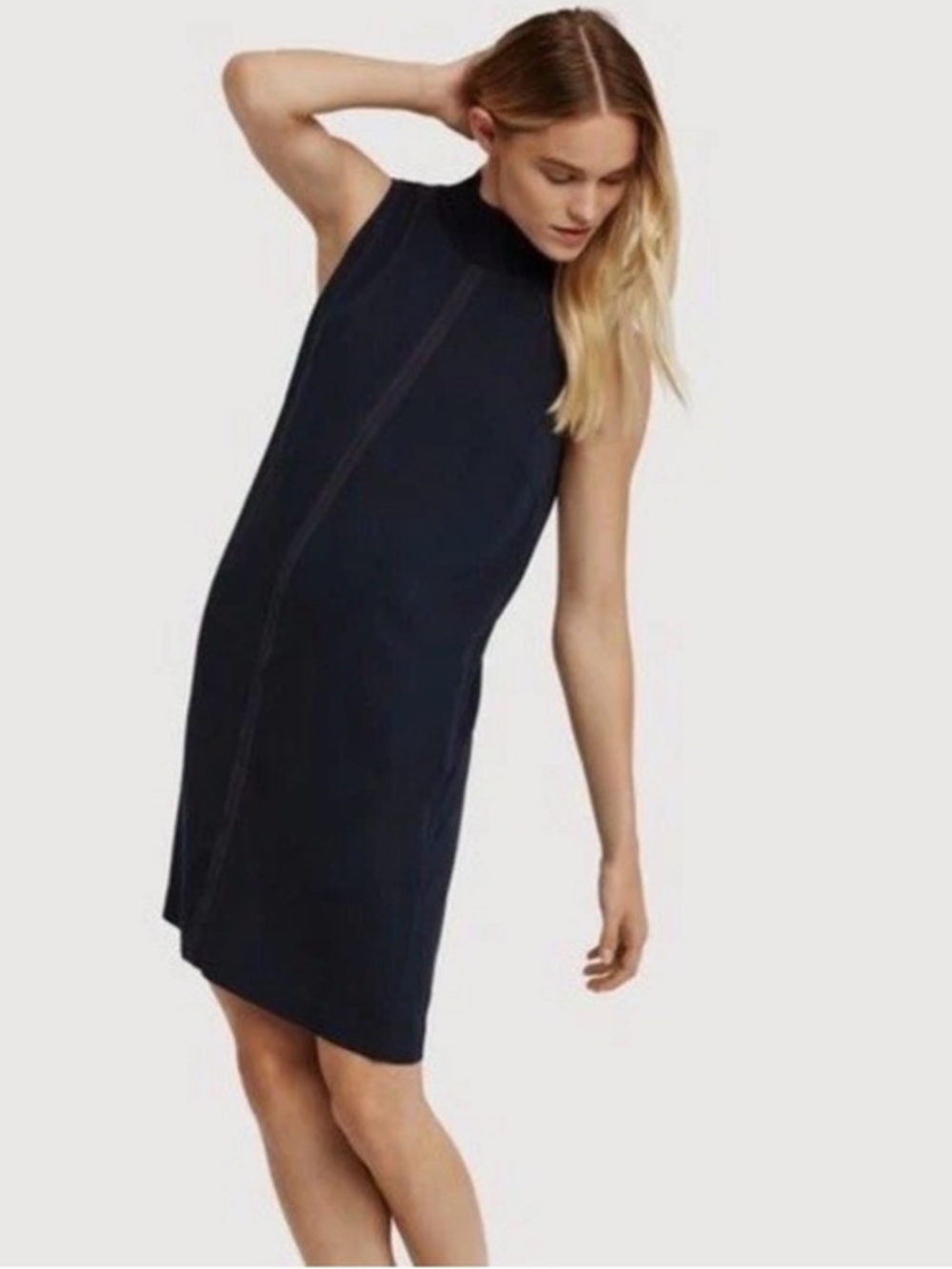 Kit & Ace Ryder Silk Highneck Shift Dress